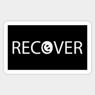 Recover recovering artistic text design Magnet